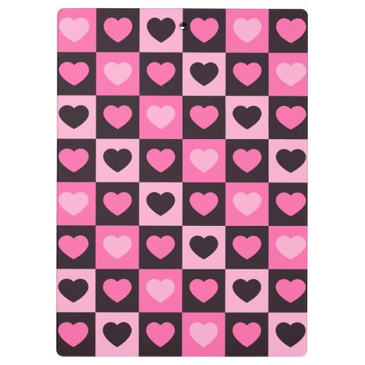 Hellrosa dunkelrosa, dunkelbordeauxfarben Schachte Klemmbrett (Rückseite)