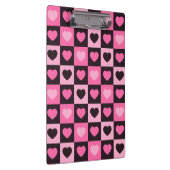 Hellrosa dunkelrosa, dunkelbordeauxfarben Schachte Klemmbrett (Rechts)