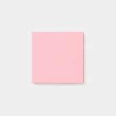 Hellrosa Einfach 7,62 cm x 7,62 cm Post-it Klebezettel (Vorderseite)