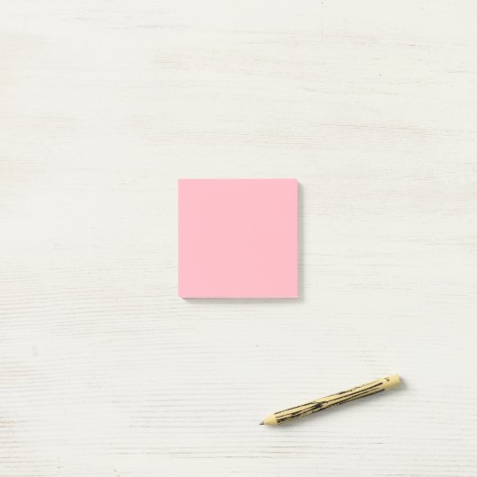 Hellrosa Einfach 7,62 cm x 7,62 cm Post-it Klebezettel (Auf Schreibtisch)