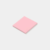 Hellrosa Einfach 7,62 cm x 7,62 cm Post-it Klebezettel (angewinkelt)