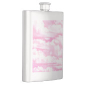 Hellrosa Elegante Wolkendekoration Flachmann (Rechts)