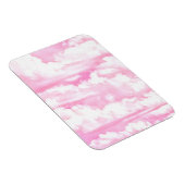 Hellrosa Elegante Wolkendekoration Magnet (Rechte Seite)