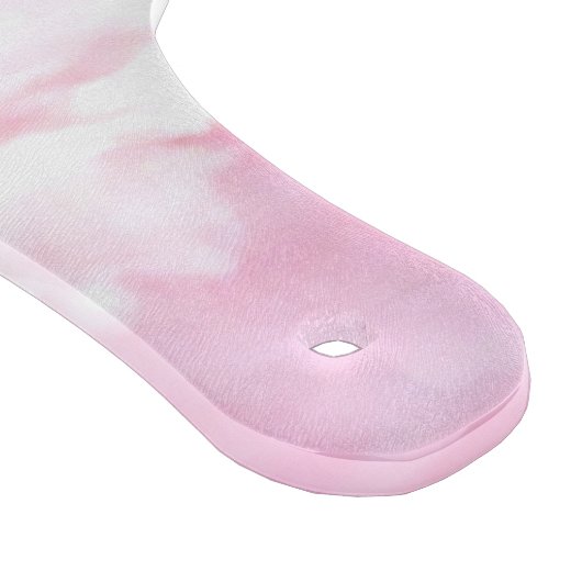 Hellrosa Elegante Wolkendekoration Schneidebrett (Ecke)