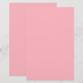 Hellrosa Farbe Briefpapier (Vorne/Hinten)