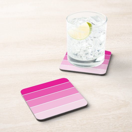 Hellrosa Farbige Beispiele Untersetzer (Rechte Seite)