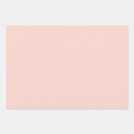 Hellrosa Federmuster und festes Wrapping Paper Geschenkpapier Set (Vorderseite 3)