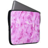Hellrosa Federn Notebook-Ärmel Laptopschutzhülle (Vorne Rechts)