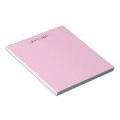 Hellrosa Feminine Elegante Schlicht Beruflich Notizblock (angewinkelt)