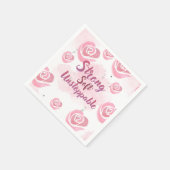 Hellrosa feminine Serviette (Ecke)