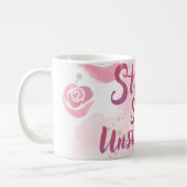 Hellrosa feminines Tasse (Links)