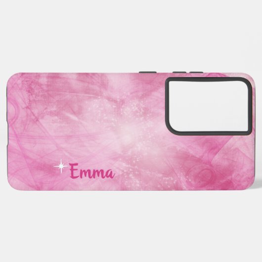 Hellrosa Flairs Samsung Galaxy Hülle (Linke Seite)