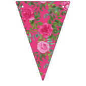 Hellrosa Floral Hochzeitsflaggen Wimpelkette (Erste Fahne)