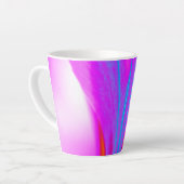 Hellrosa Floral Latte Tasse (Linke Ecke)