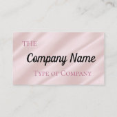 Hellrosa Flownglühen Visitenkarte (Rückseite)