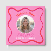 Hellrosa Frau Brautparty Guestbook Gästebuch (Vorderseite)