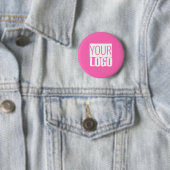 hellrosa - fügen Sie Ihr Logo hinzu Button (Beispiel)