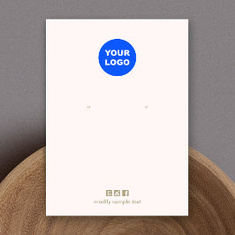 Hellrosa Fügen Sie Ihre Logo-Plakatkarte mit der W