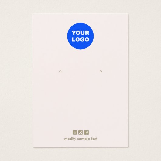 Hellrosa Fügen Sie Ihre Logo-Plakatkarte mit der W (Vorderseite)