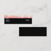 Hellrosa Gänseblümchen-Blumen-Deckel-Visitenkarten Mini Visitenkarte (Vorne/Hinten)