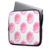 Hellrosa Gänseblümchen Laptopschutzhülle (Vorderseite Links)