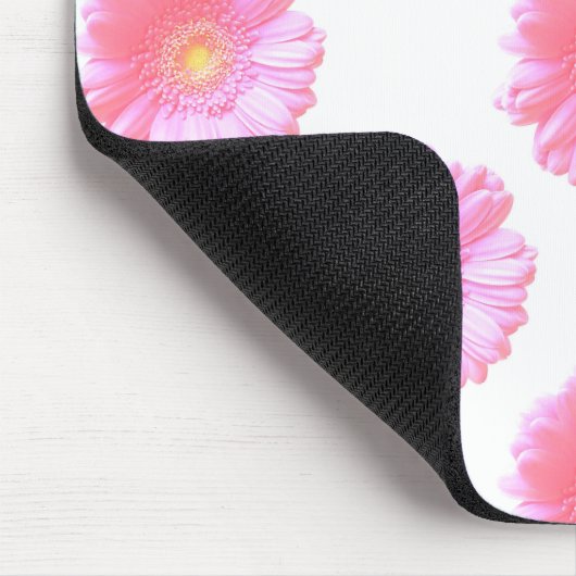 Hellrosa Gänseblümchen Mousepad (Ecke)