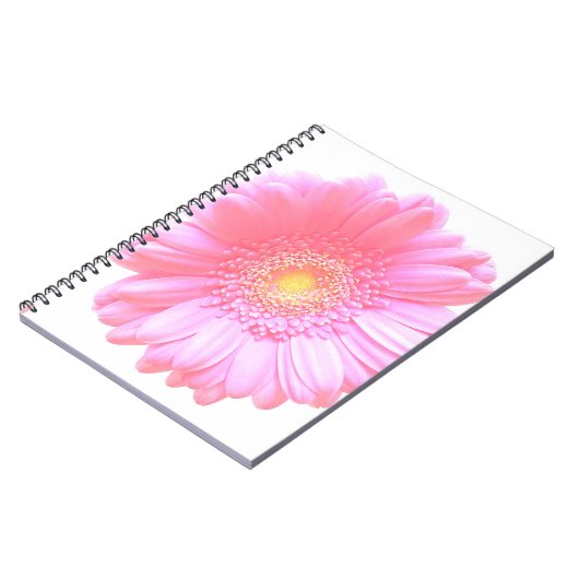 Hellrosa Gänseblümchen Notizblock (Linke Seite)