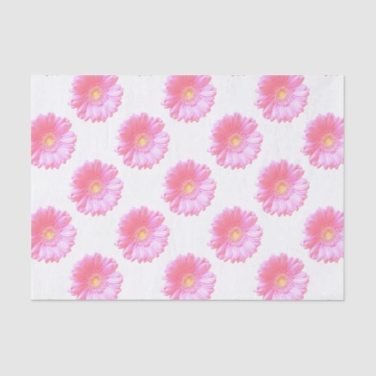 Hellrosa Gänseblümchen Seidenpapier (Vorderseite)