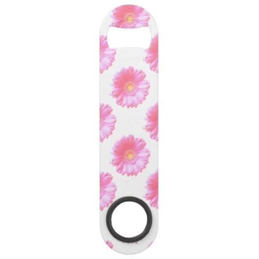 Hellrosa Gänseblümchen Speedflaschenöffner (Vorderseite)