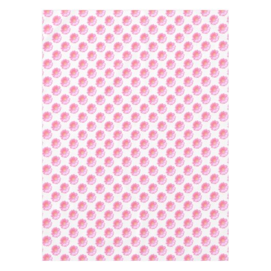 Hellrosa Gänseblümchen Tischdecke (Vorderseite)