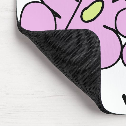 Hellrosa Garten Mousepad (Ecke)