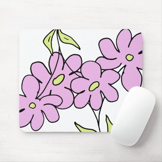 Hellrosa Garten Mousepad (Mit Mouse)