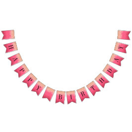 Hellrosa Geburtstag mit goldenem Glitzer Wimpelkette