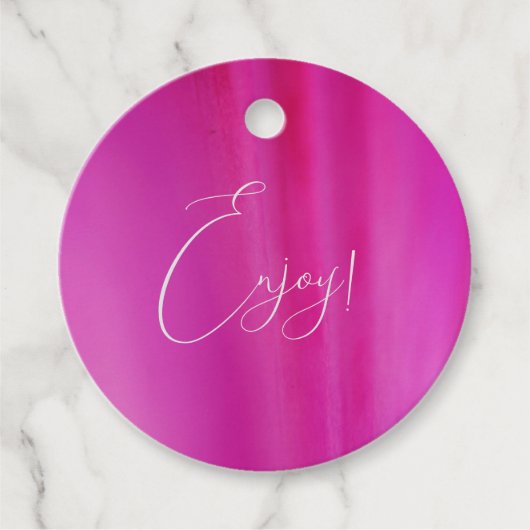 Hellrosa Gefälligkeitstags Geschenkanhänger (Vorderseite)