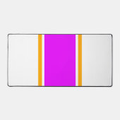 Hellrosa gelbe Streifen auf weiß Schreibtischunterlage (Vorderseite)
