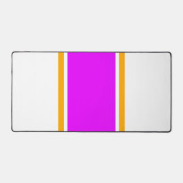 Hellrosa gelbe Streifen auf weiß Schreibtischunterlage