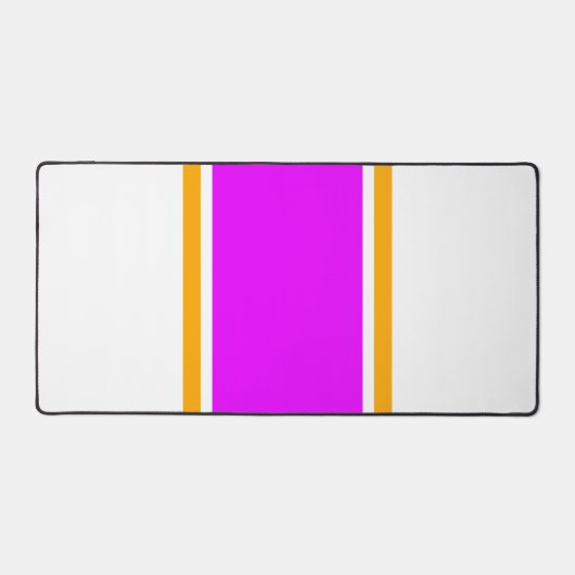 Hellrosa gelbe Streifen auf weiß Schreibtischunterlage (Vorderseite)