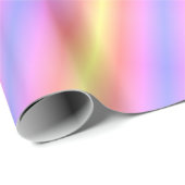 Hellrosa, gelbe und Lila Streifen Geschenkpapier (Rolleneckpunkt)