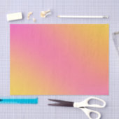 Hellrosa Gelbfarbener Chic Ombre Gradient Seidenpapier (Handwerk)