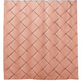 Hellrosa Gewebe aus Leder Duschvorhang (Vorderseite)