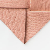 Hellrosa Gewebe aus Leder Fleecedecke (Ecke)