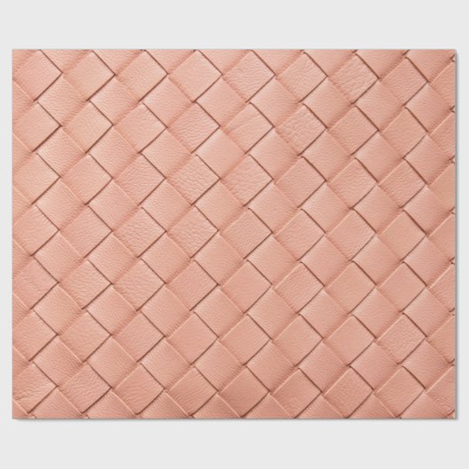 Hellrosa Gewebe aus Leder Geschenkpapier (Flach)