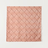 Hellrosa Gewebe aus Leder Wandteppich (Vorderseite (Horizontal))