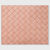 Hellrosa gewebte Lederstruktur Geschenkpapier (Flach)