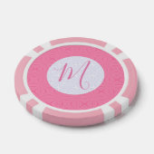 Hellrosa gewellte Quadrate personalisierter Anfang Pokerchips (Einzeln)