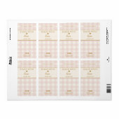 Hellrosa Gingham-Backform Mit Liebe gebacken  (Vorne)