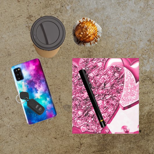 Hellrosa Glam Pad Notepad Notizblock