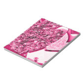 Hellrosa Glam Pad Notepad Notizblock (Rotiert)