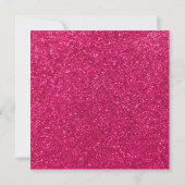 Hellrosa Glitzer Hochzeitsaufenthalte Einladung (Rückseite)