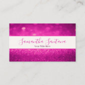 Hellrosa Glitzer Visitenkarte (Vorderseite)
